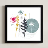 "Essential Garden: Seed" - Art Print in Mustard Shine by Eva Marion - Framed