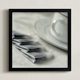 "Tea no. 4" - Art Print in Earl Grey by Brian Collins - Framed