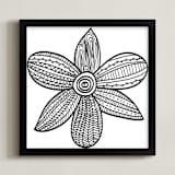 "stripes & pattern" - Art Print in black by Ramoncita - Framed