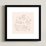 "small things" - Art Print in Coconut by Christina Novak - Framed
