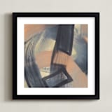 "Get Closer To Neutral Series 2" - Art Print in Tan and Bone by Angela Simeone - Framed