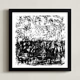 "A-mesh" - Art Print in Charcoal by Tanya Lee Design - Framed