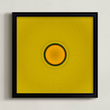 "Sun in the dust. Variations 36" - Art Print in Yellow Black by Arash Fattahi Acosta - Framed