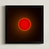 "Sun in the dust. Variations 40" - Art Print in Orange Sun by Arash Fattahi Acosta - Framed