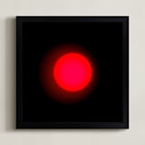 "Sun in the dust. Variations 25" - Art Print in Red in Black by Arash Fattahi Acosta - Framed