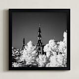 "Infra Park" - Art Print in Black by Jeff Preuss - Framed