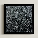 "Shattered Ice" - Art Print in Black by Jeff Preuss - Framed