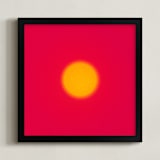"Sun in the dust. Variations 14" - Art Print in High Red Yellow Dot by Arash Fattahi Acosta - Framed