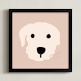 "live in the moment series 2" - Art Print in almond milk by Jeje - Framed