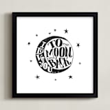 "...to the moon and back" - Art Print in minimal by Matthew Taylor Wilson - Framed