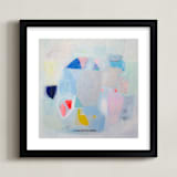 "Snow White" - Art Print in Sky Blue by Shina Choi - Framed