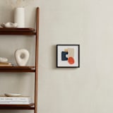 "Between the Lines I" - Art Print in coral by Svitlana Martynjuk - In a Room