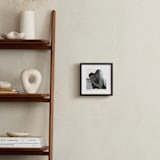 "With a Heart: Square Foil Framed Photo" - Foil Framed Photo in Gold by Laura Hamm - In a Room
