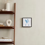 "baby boston" - Art Print in Baby Blue by Haley Weisberger - In a Room