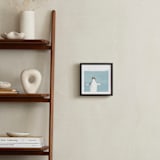 "Naked Penguin" - Art Print in Glacier by Michelle Poe - In a Room