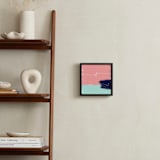 "Golden rain" - Art Print in Acqua Blue by Juliana Zimmermann - In a Room