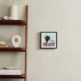 "Palm Palm Pom Pom" - Art Print in tropical sky by Rachel Nelson - In a Room