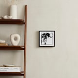 "Dino Woodcut" - Art Print in Black by South City Press - In a Room