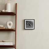 "Retro Rocket Ship" - Art Print in Retro Silver by Laura Hamm - In a Room