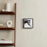 "Quiet Gaze" - Art Print in Dapple Grey by Karen Kaul - In a Room