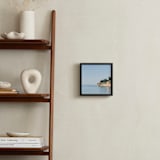 "Cliffs" - Art Print in ocean bue by Janel Galvez - In a Room