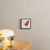 "Peacock" - Art Print in Pink by Lori Wemple - In a Room