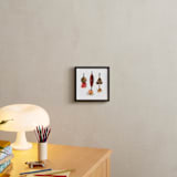 "Fishing Lures No. 1" - Art Print in Dark Gold by Tanya Lee of Frooted Design - In a Room