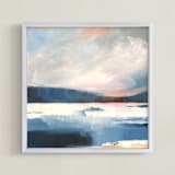 "Crystal Lake" - Art Print in Glacier Blue by AlisonJerry - Framed