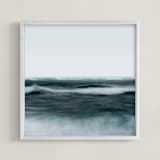 "Restless" - Art Print in Dark Teal by Irene Suchocki - Framed