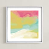 "Savage" - Art Print in Goldenrod by Artsy Canvas Girl Designs - Framed