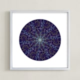 "Planet no.2 Constellation" - Art Print in Blue Green by Jan Shepherd - Framed