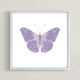 "I am the butterfly" - Art Print in she's a little pink by Rebecca Marchese - Framed