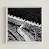 "Study of Negative # Square" - Art Print in stark black by Van Tsao - Framed
