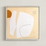 "TURMERIC & TUSK" - Art Print in eggshell by Keren Toledano - Framed