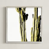 "Green Guy" - Art Print in Green by Kimberly Young - Framed