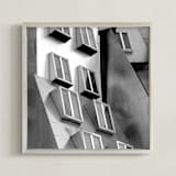 "Windows" - Art Print in Silver Exterior by Sadye Sagov - Framed