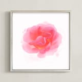 "Summer Rose" - Art Print in Summer Pink by IGGI - Framed