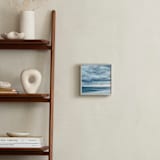 "Blue Beach Storm" - Art Print in Blue by Mary Ann Glynn-Tusa - In a Room