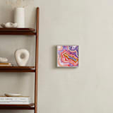 "Abstract Agate" - Art Print in Purple Red by Laura Rodil - In a Room