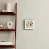 "Two Diamonds" - Art Print in Mint by melanie mikecz - In a Room
