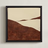 "Eroded Horizon" - Art Print in Oxide Echo by Tania Medeiros - Framed Canvas