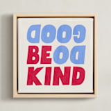 "Words to Grow On" - Art Print in Patriotic by Carrie ONeal - Framed Canvas