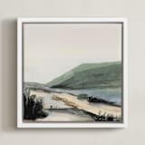 "Miles II" - Art Print in Sage by Mande Calhoun - Framed Canvas