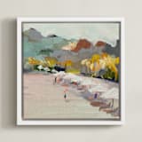 "Paradise Lost II" - Art Print in Sand by Jenny Westenhofer - Framed Canvas