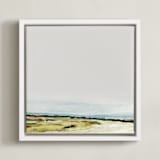 "Teddy" - Art Print in Moss by Mande Calhoun - Framed Canvas