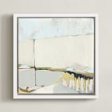 "Showered in Sunshine II" - Art Print in Champagne by Karyn Denten - Framed Canvas