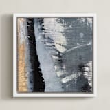 "Tribal Lineage No. 1" - Art Print in Neutrals by Julia Contacessi - Framed Canvas