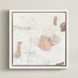 "Nidra" - Art Print in Dune by Jennifer Daily - Framed Canvas