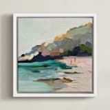 "Paradise Lost I" - Art Print in Sea by Jenny Westenhofer - Framed Canvas
