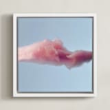 "Cotton Candy Leftovers" - Art Print in Cotton Candy Pink by Cathy Sunu - Framed Canvas